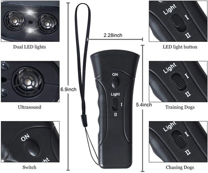 Ultrasonic Dog Training & Bark Control Device
