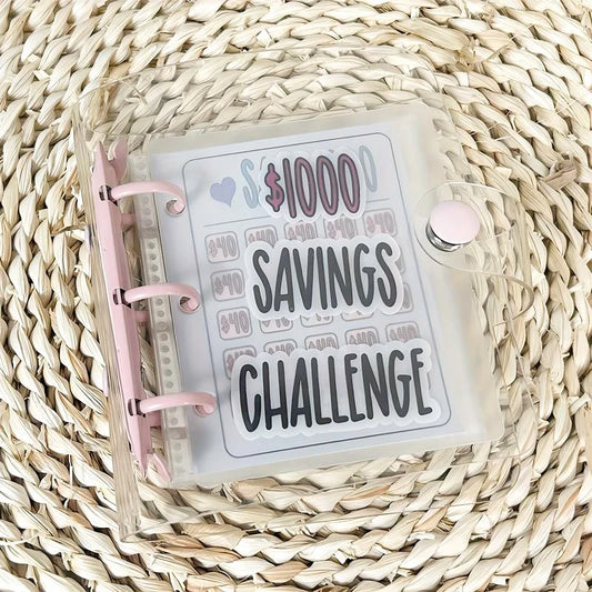 Mini PVC Budget Binder for Cash Stuffing & Saving Goals