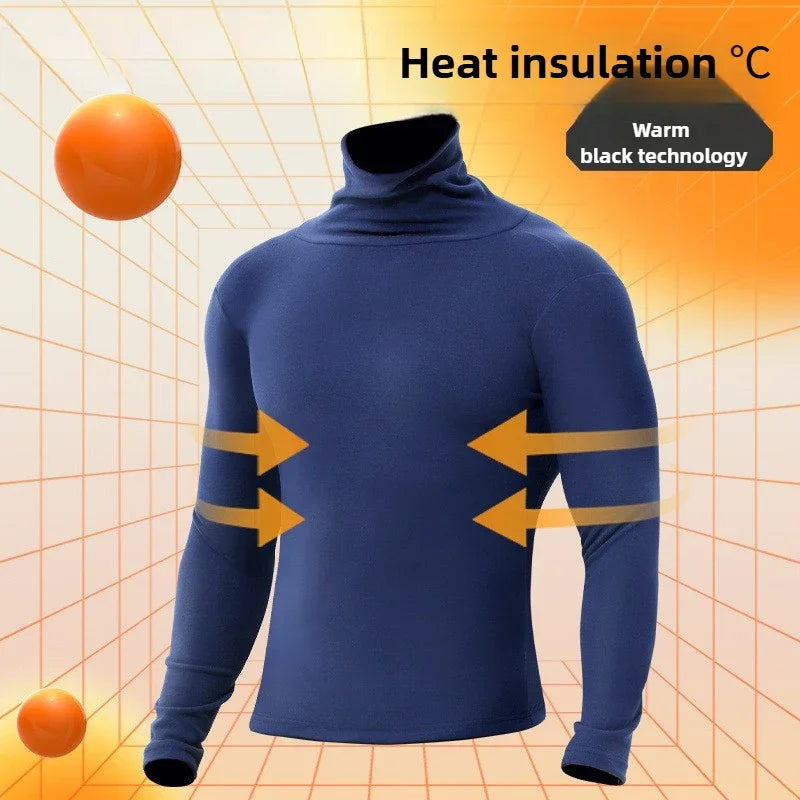 Men’s Fleece Thermal Turtleneck Shirt