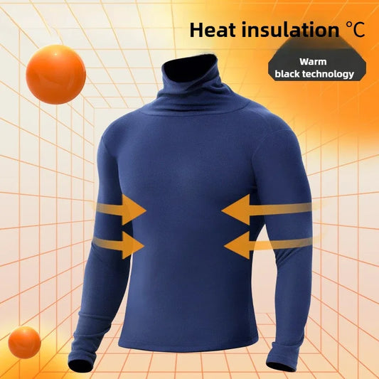 Men’s Fleece Thermal Turtleneck Shirt