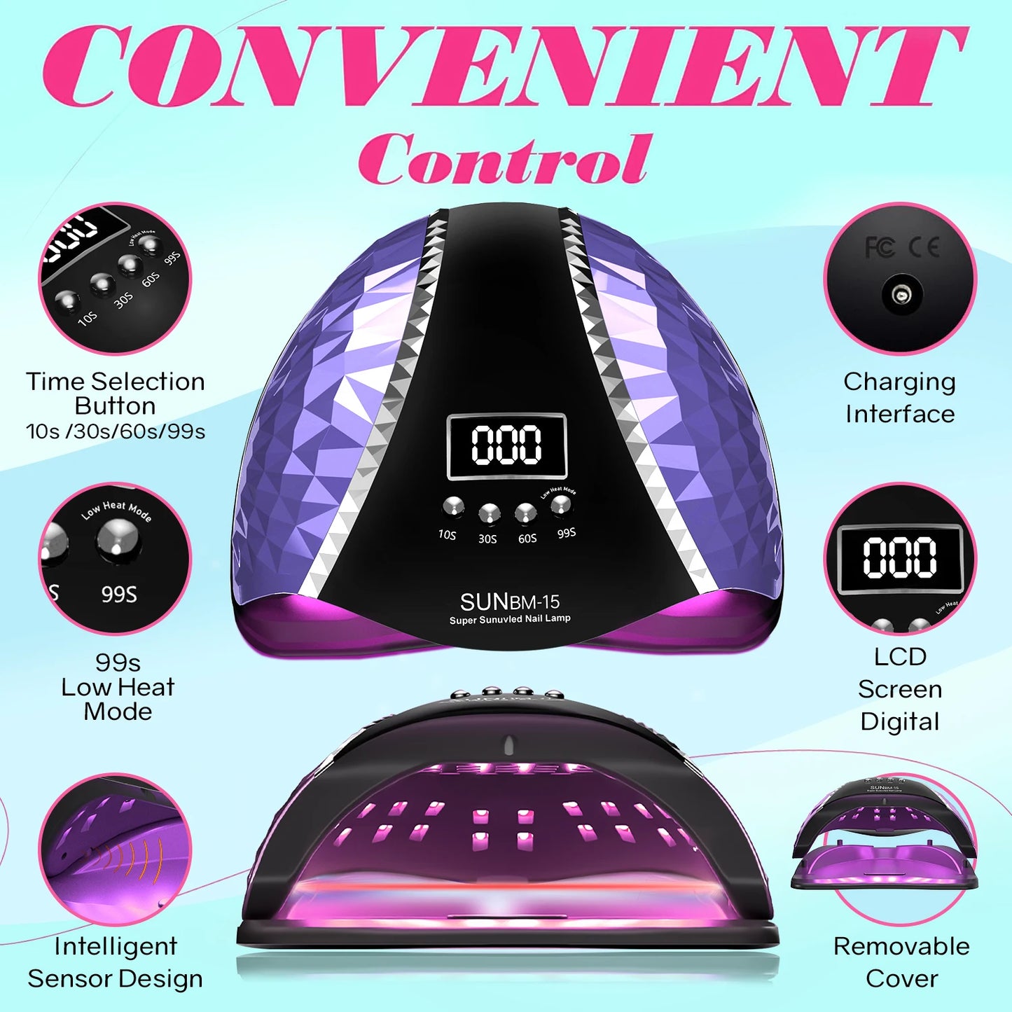 DianaBeauty UV LED Nail Lamp With Auto Motion Sensor