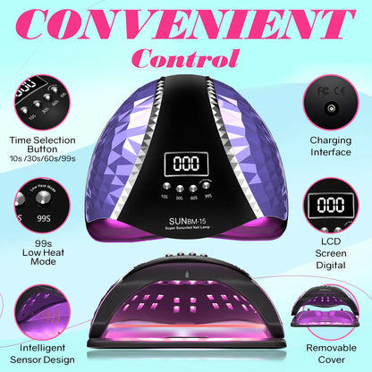 DianaBeauty UV LED Nail Lamp With Auto Motion Sensor