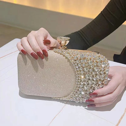 Crystal Embellished Evening Clutch Bag