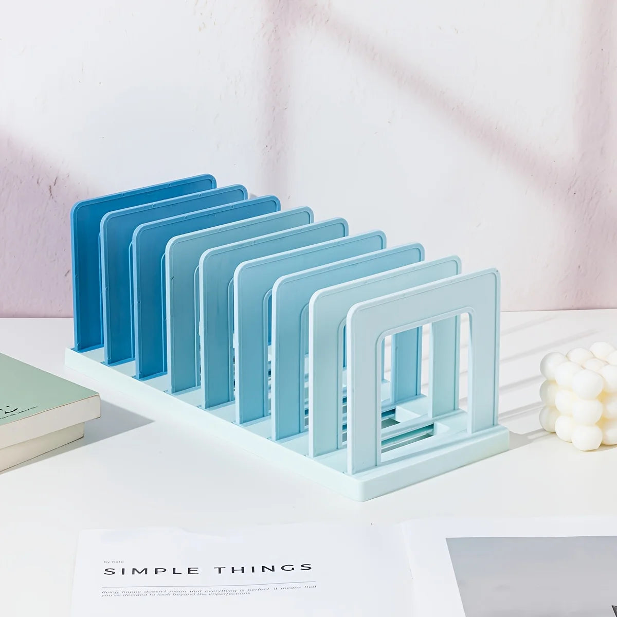 Desktop Book Stand Organizer – PP Material Document Holder
