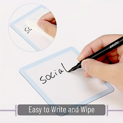 Reusable Magnetic Whiteboard Sticky Notes for Fridge, Whiteboard & Office Organization