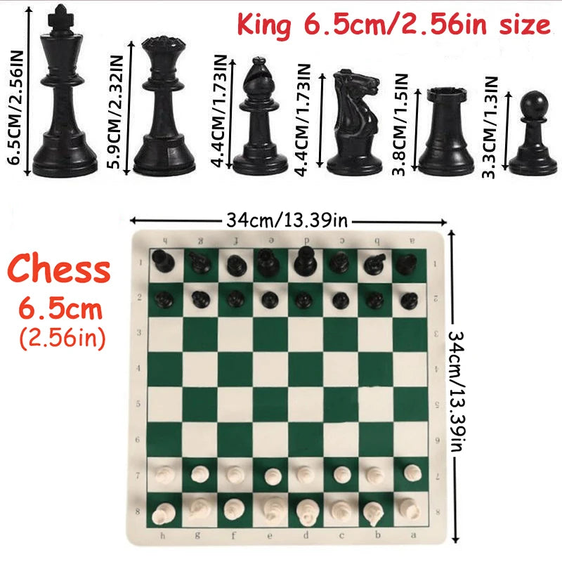 Tournament Chess Set with Mat