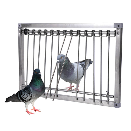 1 Pc Stainless Steel Pigeon Trap Door Wire Frame Entrance