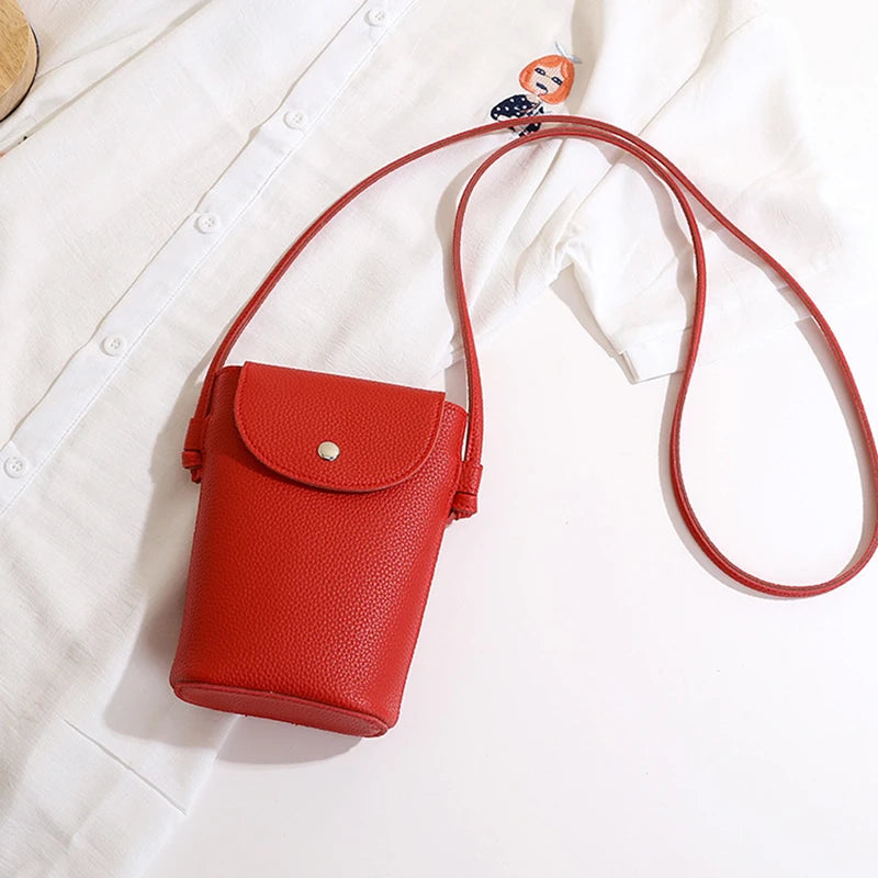 PU Leather Flap Crossbody Phone Bag