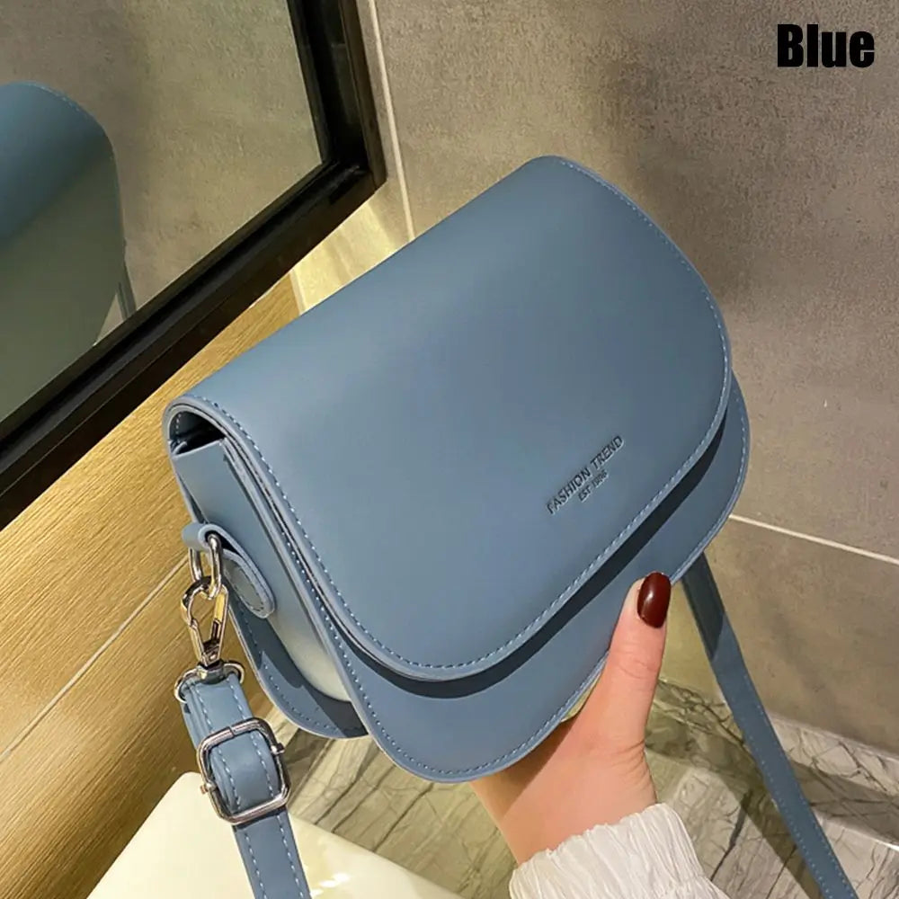 Women's PU Saddle Shoulder Crossbody Bag