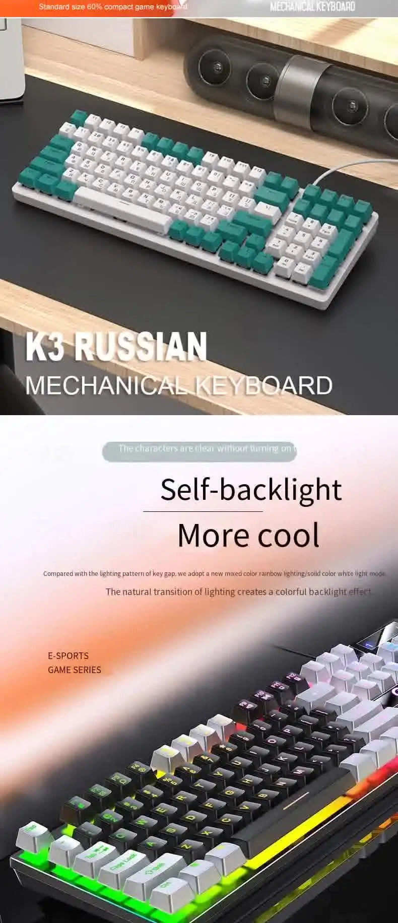 Carpbaba K500 RGB Gaming Keyboard