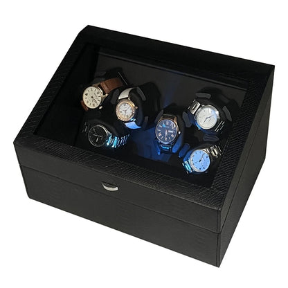 6 Slot Automatic Watch Winder Box