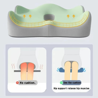 3D Ergonomic Memory Foam Seat Cushion