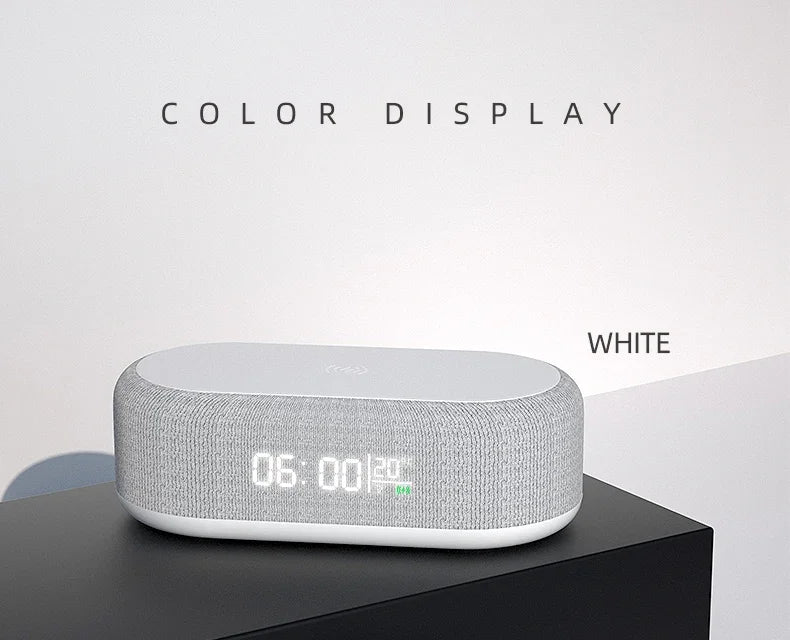 Wireless Charging Alarm Clock Station