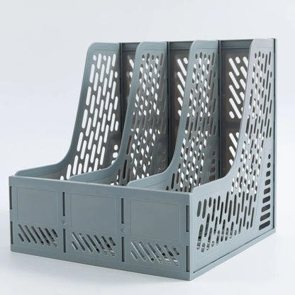Large-Capacity Desktop File Rack for Document Organisation