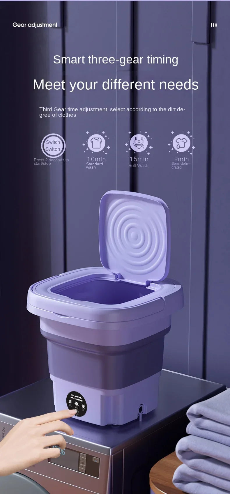 Foldable Mini Washing Machine
