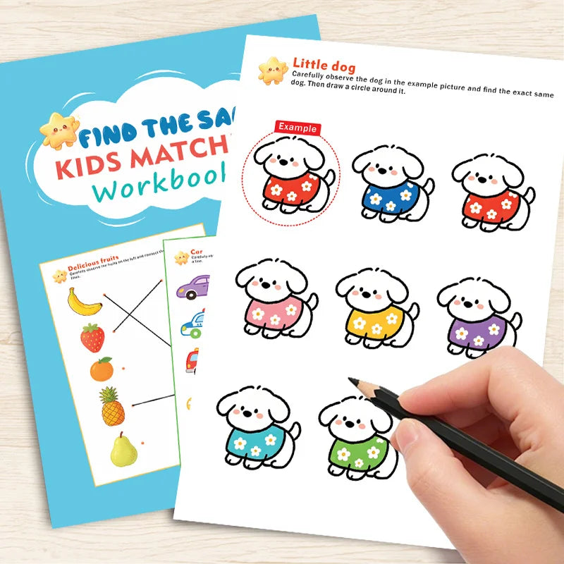 Kids Observation Skills Workbook – Find the Matching Picture