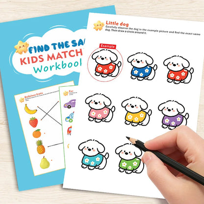 Kids Observation Skills Workbook – Find the Matching Picture