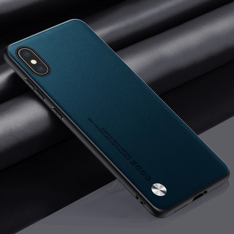 Premium PU Leather Shockproof Case for iPhone