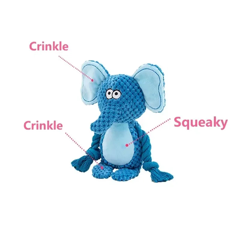 Animal Plush Squeaky Dog Toy