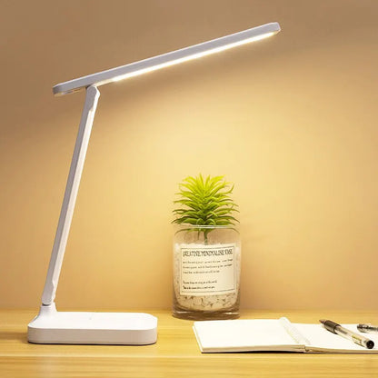 LED White Folding Desk Lamp