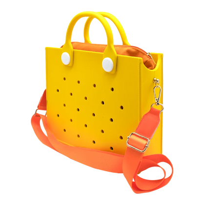Waterproof EVA Tote Bag with Charm Holes