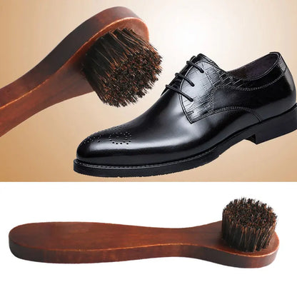 Long Handle Horsehair Shoe Brush