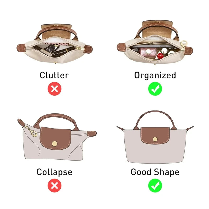 Mini Tote Bag Organizer Insert