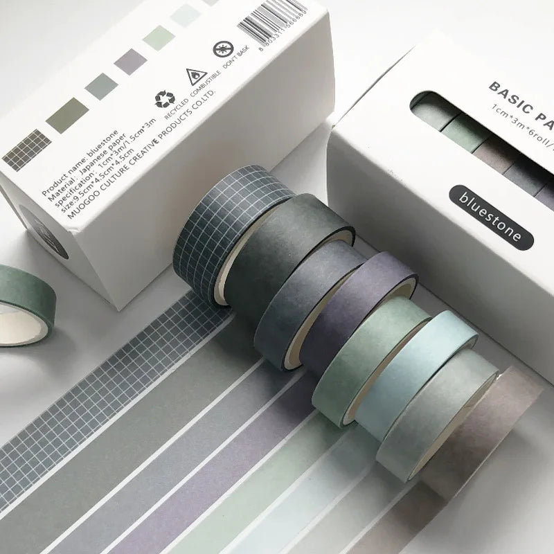 Solid Colour Washi Tape Set