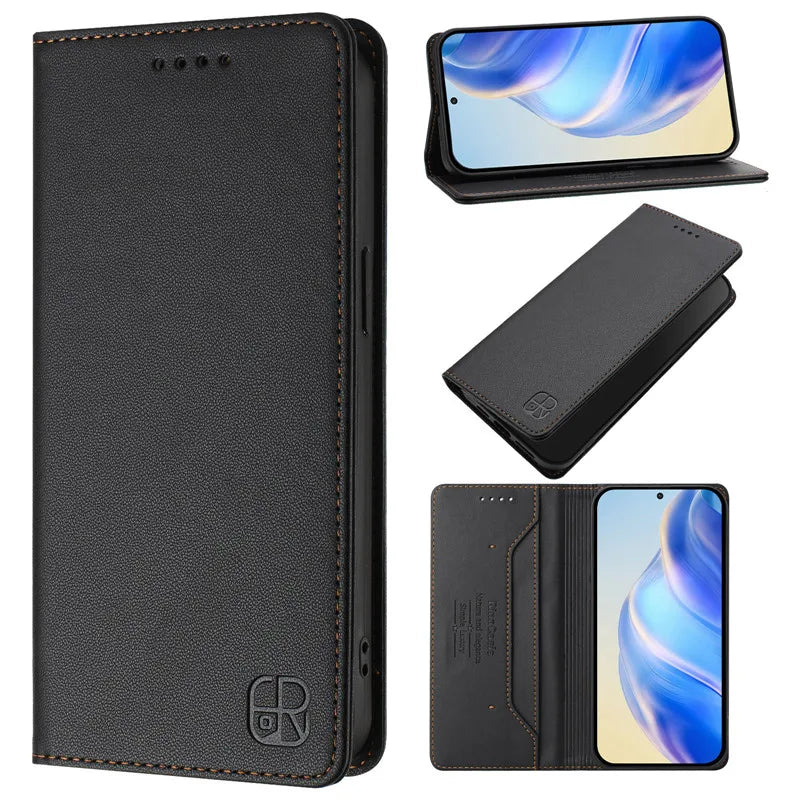 Luxury Wallet Flip Case for Vivo Smartphones