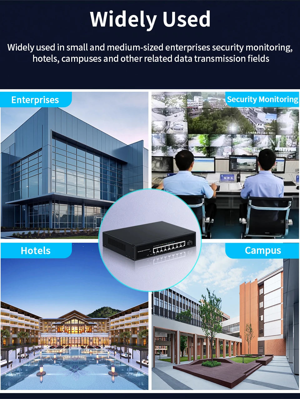 2.5GbE Web Managed PoE Switch with VLAN, QoS & LACP