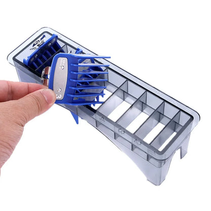 1Pc 8/10 Grid Hair Clipper Storage Organizer Box Limit Comb Salon Tool Special Accessories for Hairdressing