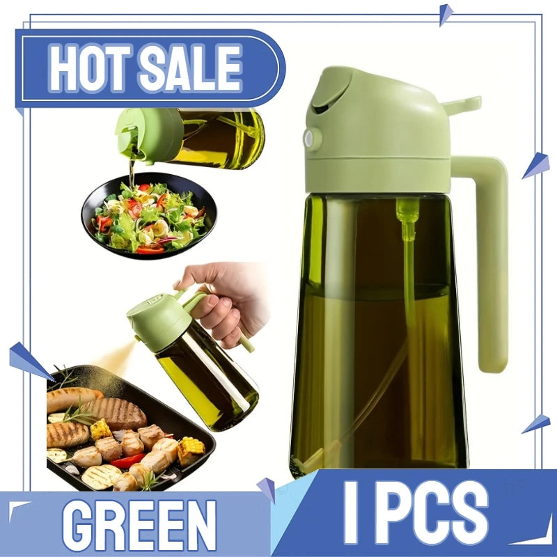 2-in-1 Oil Sprayer & Dispenser Bottle for Cooking
