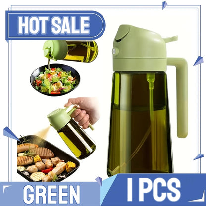 2-in-1 Oil Sprayer & Dispenser Bottle for Cooking