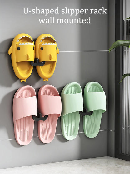 U-shaped Slipper Wall Mounted Storage Rack