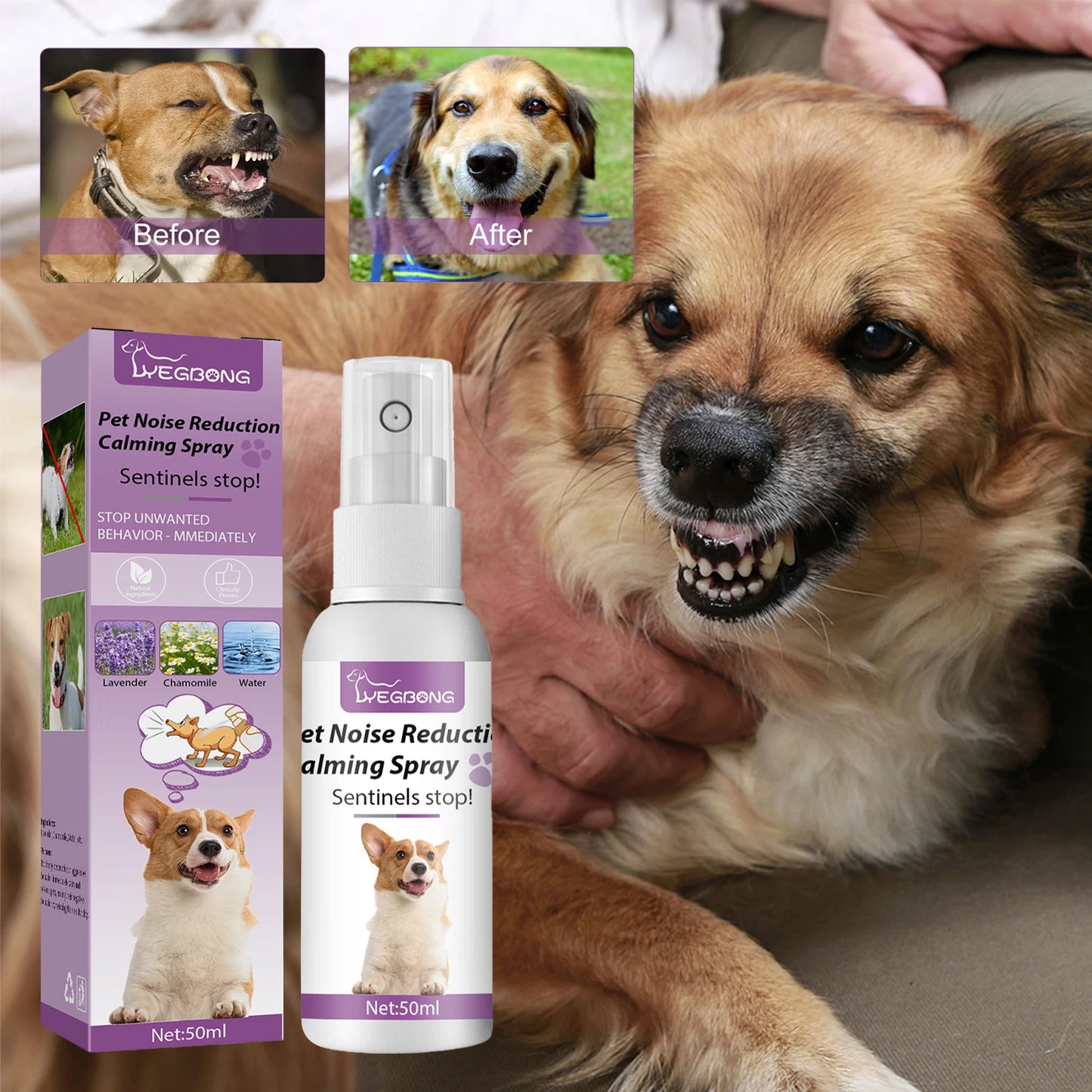 Pet Calming Spray for Cats & Dogs