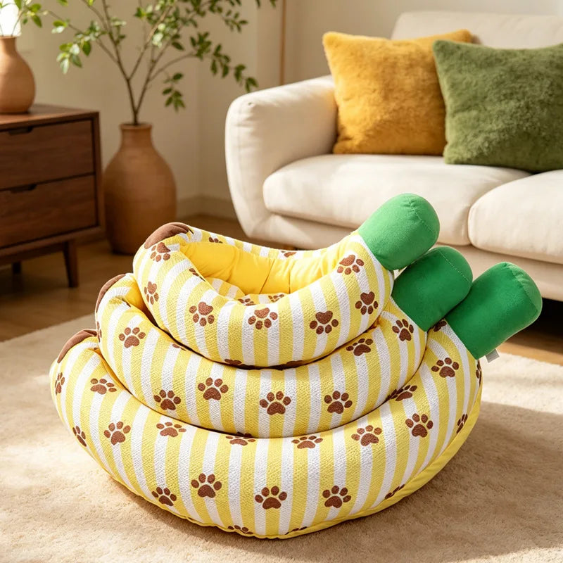 Summer Banana Cooling Pet Bed Mat