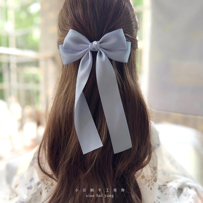 Korean Style Fabric Hair Bow Clip