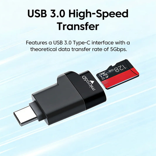2-in-1 USB Type-C Card Reader Adapter
