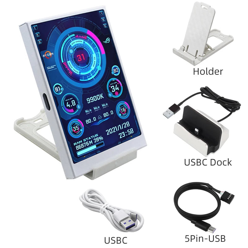 3.5” USB Type-C Secondary System Monitor