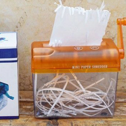 Portable Manual Paper Shredder