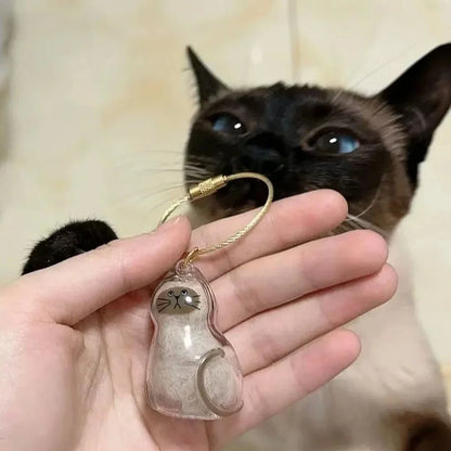 Pet Hair Memorial Keepsake Keychain