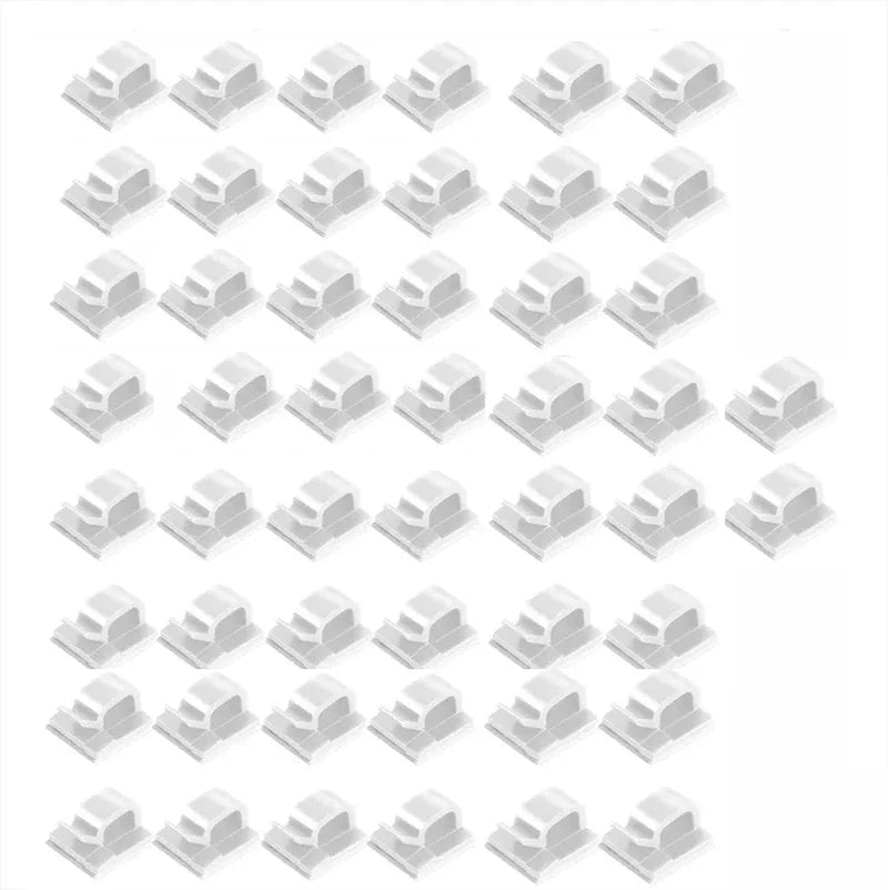 Adhesive Cable Holder Clips – Self-Stick Wire Management Organisers