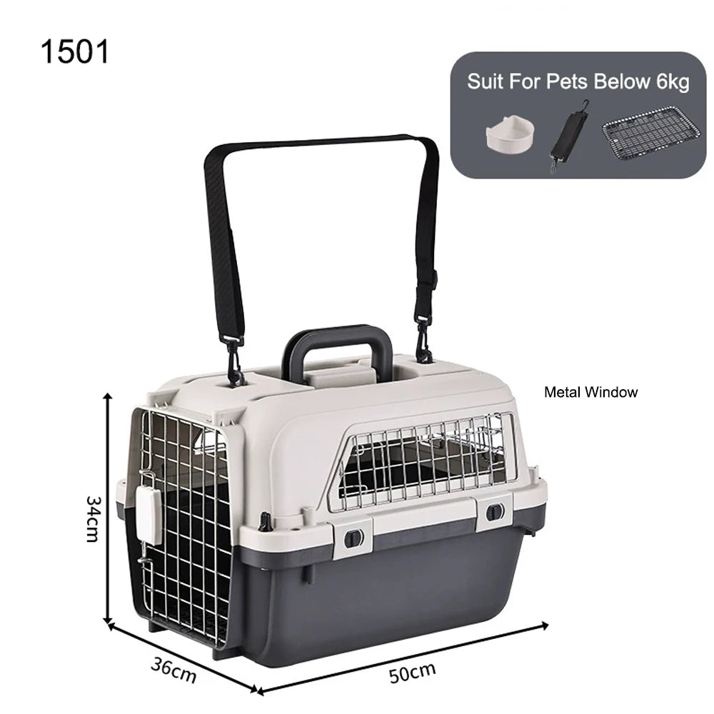 33” Airline-Approved Large Dog Travel Crate