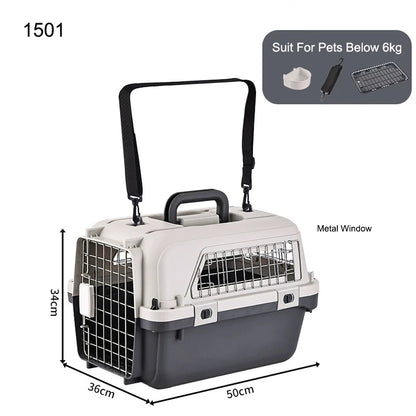 33” Airline-Approved Large Dog Travel Crate