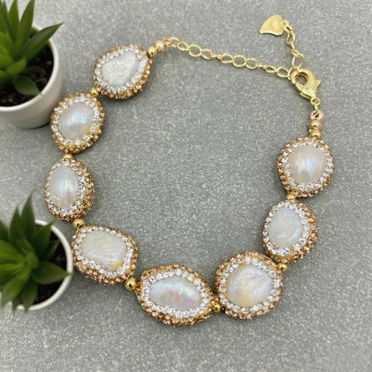 Natural Shell Pearl Jewellery Set