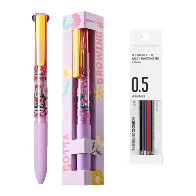 0.5mm Gel Pen & Mechanical Pencil Multi Pen for School & Office