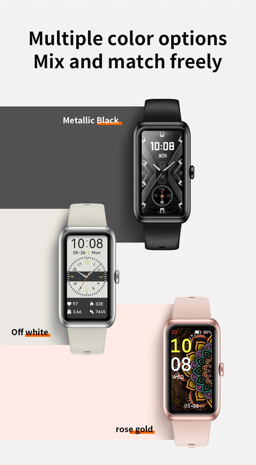 Bluetooth Health & Sports Smartwatch with Custom Dial