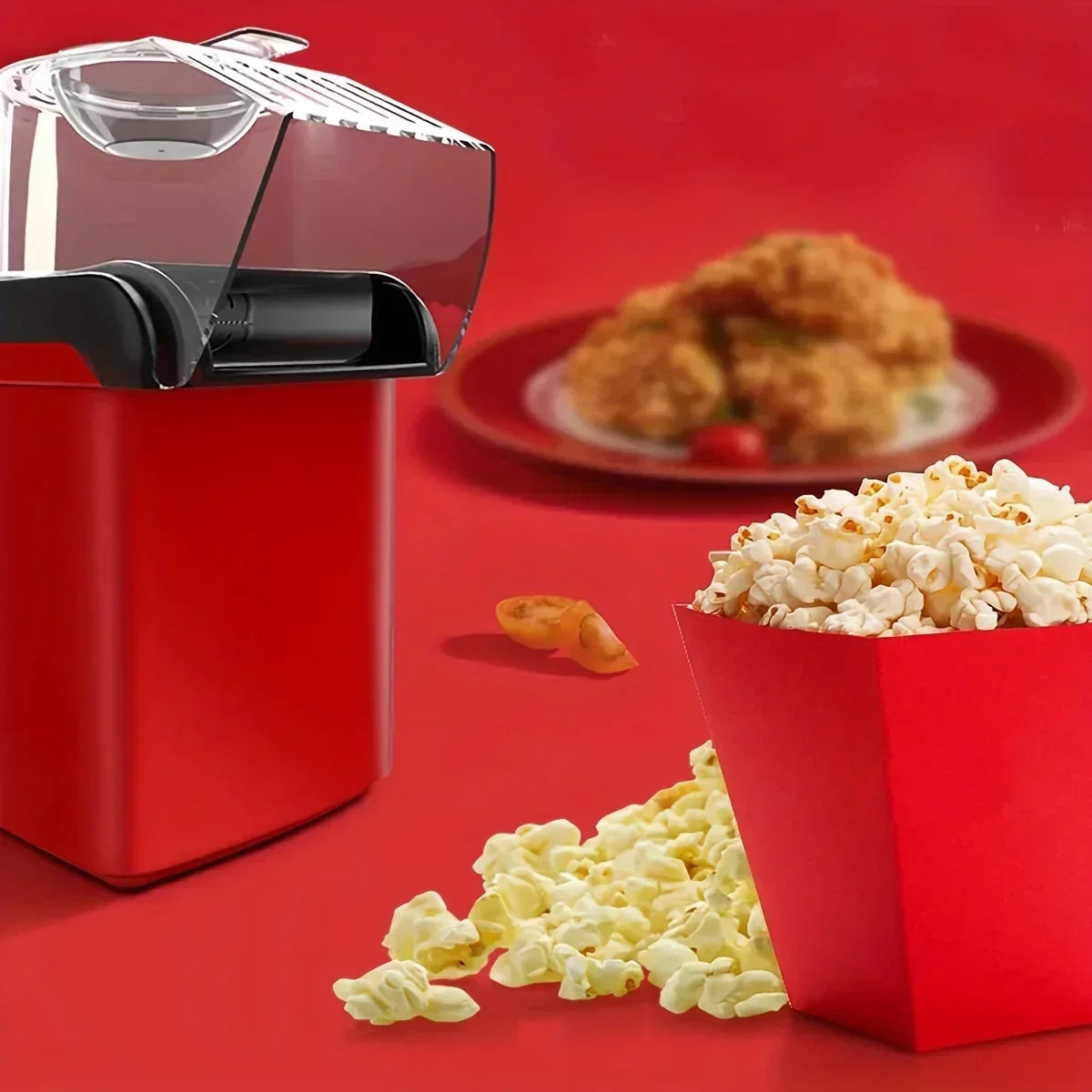 220V Compact Automatic Oil-free Home Popcorn Machine