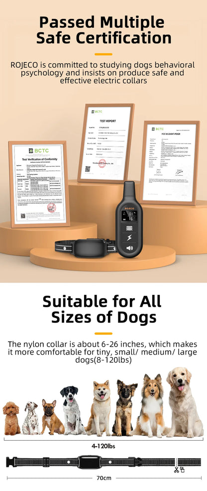 Rechargeable Remote Dog Training Collar
