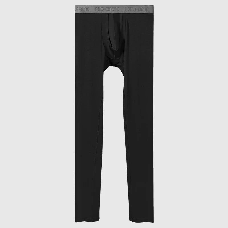 Men's Thermal Base Layer Pants with Support Pouch